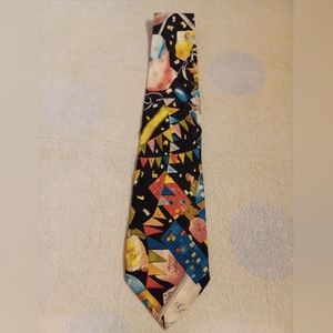 Nicole Miller Stock Exchange Themed Men's  Tie, Dated 1990